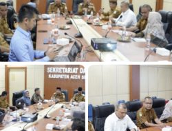 Untuk Mengetahui Penanganan BPJS Kesehatan Bupati Aceh Singkil H.Safriadi Oyon SH Adakan Rapat Di Off room Sediakan