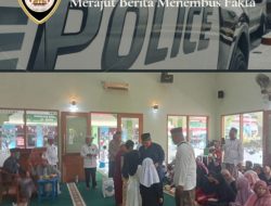 Giat Empati Building, Kapolsek Bekasi Barat Santuni Yatim dan Hadiri Sunatan Massal