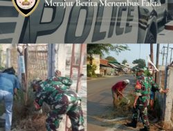 Peduli Lingkungan, Babinsa Karangreja Gelar Kerja Bakti Bersama Warga
