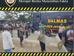 Cegah Bentrokan, Satgas Ops Damai Cartenz Bersama Polres Jayawijaya Berhasil Redam Keributan Dua Kelompok Jemaat Gereja