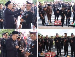 Momen Langka di Hari Bhayangkara ke-79: Kapolres Bangka Barat Disuapi Kue Ulang Tahun oleh Forkopimda, Suasana Haru dan Tawa Pecah