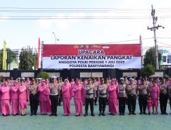 54 Personel Naik Pangkat, Polresta Banyuwangi Gelar Upacara Kenaikan Pangkat Polri