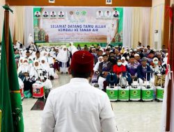 Kepulangan Jamaah Haji kota Binjai,di sambut Wakil Walikota HASANUL JIHADI di Asrama Haji Medan