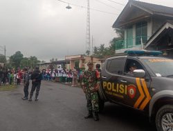 Babinsa Koramil 0825/20 Songgon Produktif Dampingi Jalan Sehat Harjasa Desa Sragi