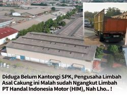 Diduga Belum Melengkapi Perijinan, PT Handal Indonesia Motor Sudah Menghasilkan Limbah Pabrik