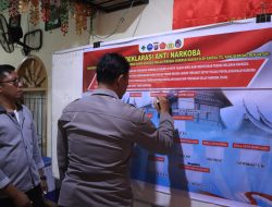 Kapolres 50 Kota melaksanakan kegiatan Deklarasi Kampung Bebas Narkoba di Nagari VII Koto Talago