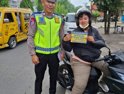 Operasi Patuh Toba 2025, Subsatgas Preventif Polres Langkat Melaksanakan Penyuluhan Lalu Lintas