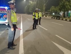 Polres Langkat Kerahkan Personel Lakukan Patroli Malam Hari Antisipasi 3C dan Premanisme