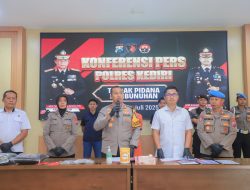 Tega Bunuh Kekasih, Polres Kediri Ringkus Pelaku Kurang Dari 24 Jam