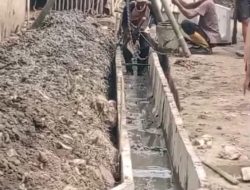 Pekerjaan Saluran Drainase Di Telukjaya Di Sambut Baik Warga