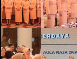 Ketua Darma wanita persatuan kota binjai hadiri Musyawarah Daerah Ke-V DWP Provinsi 