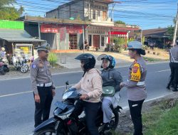 Operasi Patuh Singgalang 2025, Satlantas Polres Pasaman Barat Lakukan Penindakan Pelanggaran Lalu Lintas