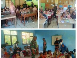 Babinsa Koramil 11 Pebayuran Gencarkan Program Makanan Bergizi untuk Anak Sekolah dan Ibu Hamil