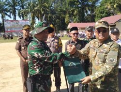 Bupati Aceh Singkil H.Safriadi Oyon SH Sebagai Inptur Upacara Pembukaan TMMD Ke 125 Tahun 2025