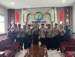 Perkuat Sinergitas Dan Soliditas, Dir Samapta Polda Babel Silaturahmi Ke Danrem 045/Gaya