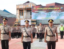 Serah Terima Jabatan Dan Pelantikan di Jajaran Polres Nias Selatan
