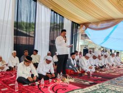 Bupati Aceh Singkil Berikan Sambutan Penuh Pesan Spiritual Kepada Jemaah Haul Yang Ke 10 Alm Abuya Imam Baihaqi Di Pondok Pesantren Babussalam Batu Korong