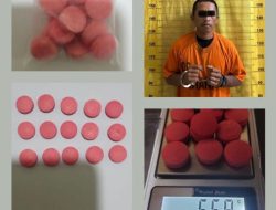 Berkat informasi dari warga. Seorang Pria Asal Tandem Hulu-I, Ditangkap sat narkoba binjai saat mau edar kan extasi