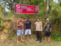 Kapolres Bangka Barat Ingatkan “Pembakaran Lahan ” Spanduk Peringatan Di Pasang Di Titik Rawan
