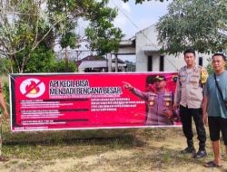 Spanduk Sudah Dipasang, Masih Nekat Bakar Lahan? Siap-Siap Dipanggil dan Diperiksa, Kapolres Bangka Barat Ingatkan Warga