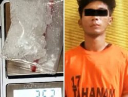 Seorang pria asal sunggal deli serdang,Ditangkap Sat Narkoba Binjai karena bawa Sabu