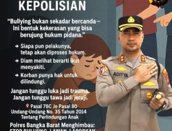 Polres Bangka Barat Serukan Hentikan Bullying: “Flayer Stop Bullying Bukan Sekadar Gambar, Ini Seruan Moral