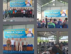 Pengkot voli (PBVSI) kota binjai sosialisasi kan olah raga voli kepada seluruh guru olah raga tingkat smp,sma sekota binjai