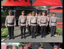 Polres Binjai laksana kan upacara tradisi, pelepasan Personil Yang Memasuki Masa Purna Bhakti