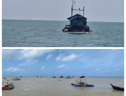 Empat Ponton Disinyalir Akan Kembali Menambang, Tim Gabungan Lakukan Penarikan di Teluk Inggris
