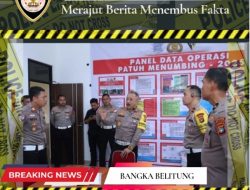 Pastikan OPM 2025 Berjalan Lancar, Dir Lantas Polda Babel Pantau Pelaksanaan Operasi Di Polres Belitung