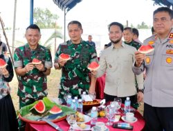 Sukses Panen Cabai dan Semangka, Wakil Bupati Aceh Barat Apresiasi Kodim 0105
