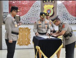 Kapolda Aceh Pimpin Sertijab Empat Pejabat Utama dan Dua Kapolres