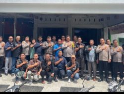 Sinergi tanpa batas, Kapolres Nagan Raya menyapa jurnalis lewat coffee morning.  ‎