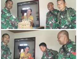 Leting Jaguar Kodim 1509/Labuha Berbagi Kasih: Dukung Panitia HUT ke-90 GPM Klasis Pulau Bacan dengan Bantuan Sembako