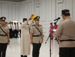 Kapolres Langkat Pimpin Sertijab Kasat Lantas Yang Baru