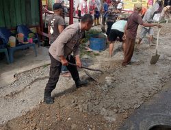 Gotong Royong Wujud Nyata Kehadiran Polisi di Tengah Masyarakat