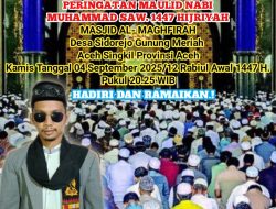 Aceh Singkil Gelar Tabligh Akbar Peringatan Maulid Nabi Muhammad SAW 1447 H