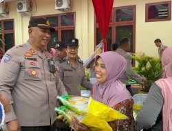 Polres Langkat Gelar Gerakan Pangan Murah, Sediakan 1.200 Karung Beras SPHP Untuk Masyarakat