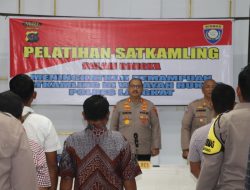 Kapolres LangkatBuka Pelatihan Peningkatan Kemampuan Satkamling
