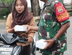 Danramil 18/Galang Kodim 0204/Deli Serdangl melaksanakan Sedeqah Jum’at