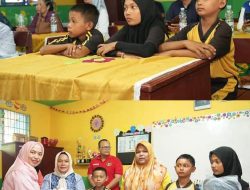 Dr.Asri Luddin Tambunan Bupati Deli Serdang Memberi Afre siasi Kepada Anak Inspiratif