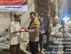 Polsek Pademangan Gelar Jumat Berkah, Bagikan Nasi Kotak ke Warga ‎