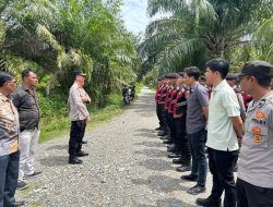 Polres Nagan Raya Bersama PN Suka Makmue Amankan Pelaksanaan Sita Eksekusi di Desa Ujong Patihah