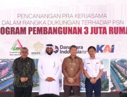 Pencanangan Program 3 Juta Rumah di Lahan PT KAI Jakarta Utara, Gandeng Investor Internasional
