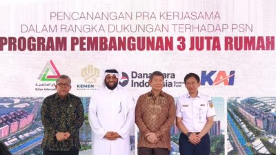 Pencanangan Program 3 Juta Rumah di Lahan PT KAI Jakarta Utara, Gandeng Investor Internasional