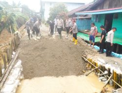 Perbaikan Tanggul Sebarau di Tanjung Pura, Kapolres Langkat: “Keselamatan Warga Menjadi Prioritas Utama”