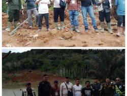 Wakil Bupati Pasaman Barat Mengunjungi Lokasi Longsor Di Jorong Harapan Tinggam Nagari Sinuruik, Kecamatan Talamau, Pasaman Barat.