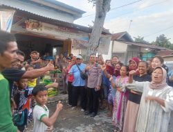 Polsek Gebang Salurkan Paket Sembako bagi Korban Banjir