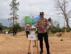 Polres Bangka Barat Tanam 200 Pohon Jambu Mete, Dukungan Program Ketahanan Bumi Sejiran Setason