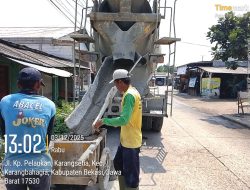 Proyek Jalan H. Wanda Desa Karang Rahayu Disorot, Kualitas Beton Dipertanyakan Hingga Dugaan Mark Up Anggaran